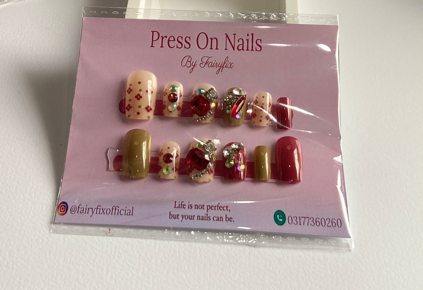 Imported Luxury Acrylic Nails – Long-Lasting, Salon-Style Glam at Home - Fairyfixofficial