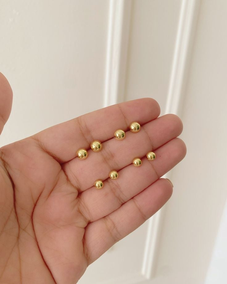 Simple Round Ball Earings – Elegant, Lightweight & Timeless for Girls - Fairyfixofficial