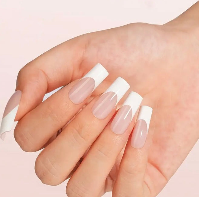 Imported Matte French Tips | Press On Nails – Long-Lasting, Salon-Style Glam at Home - Fairyfixofficial