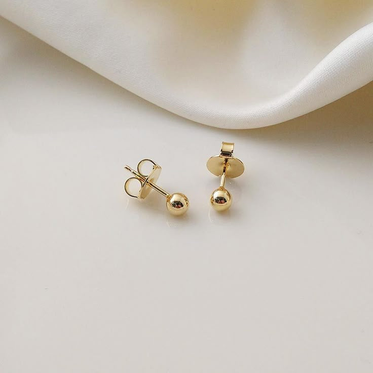 Simple Round Ball Earings – Elegant, Lightweight & Timeless for Girls - Fairyfixofficial