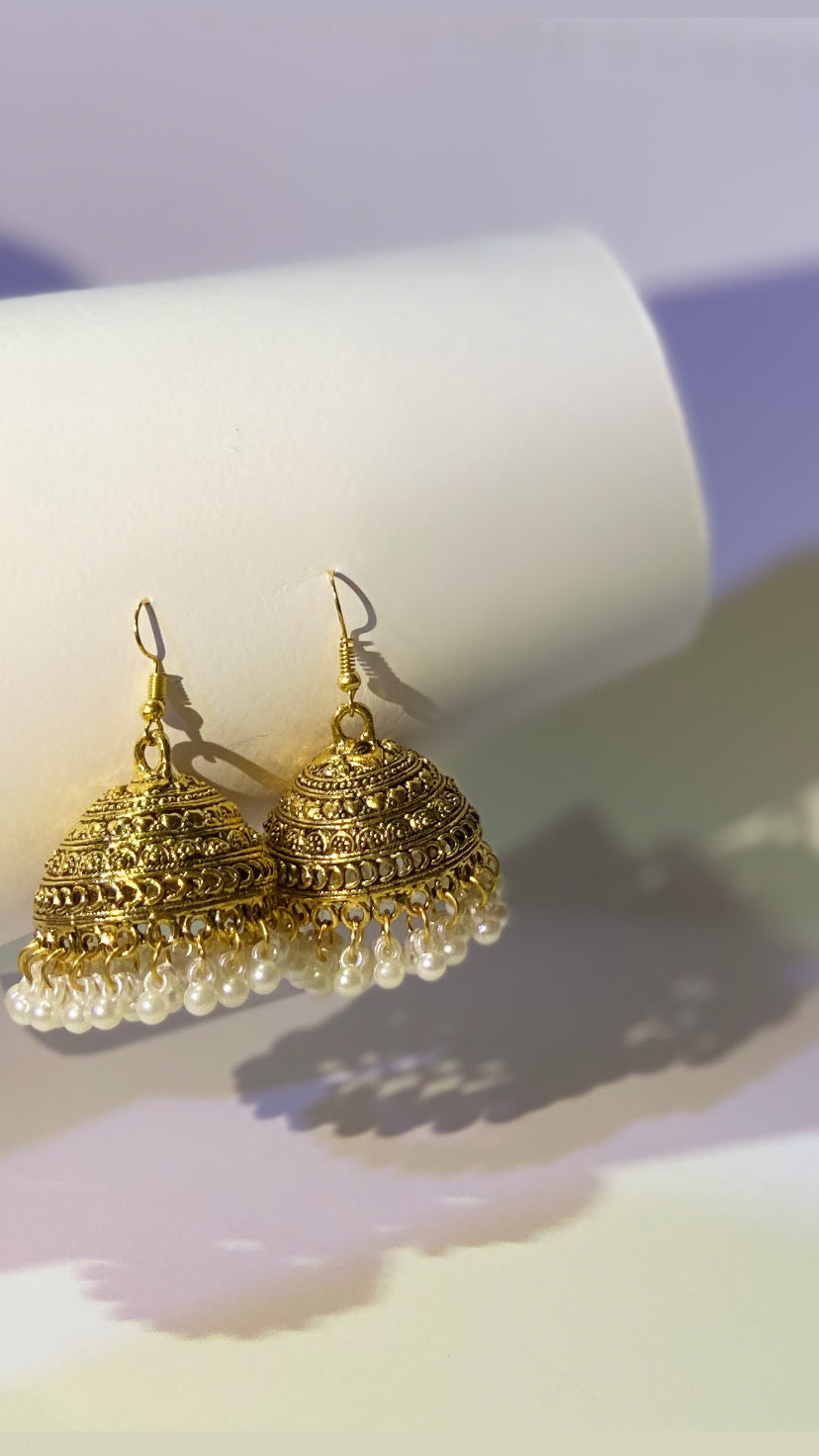 Golden Jhumki| Trendy & Timeless - Fairyfixofficial