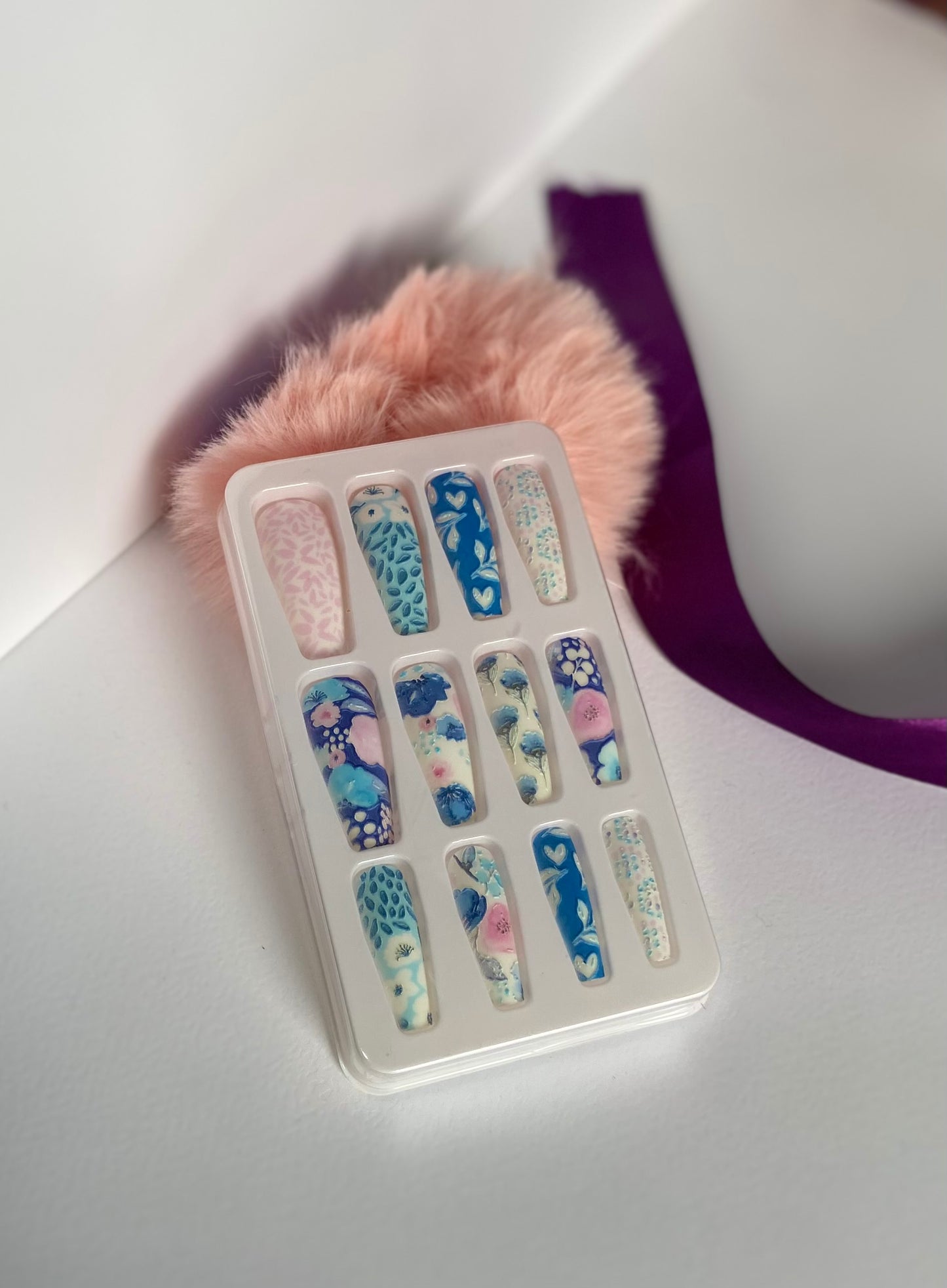 Imported Printed Pattern Funky Korean Nails – Long-Lasting, Salon-Style Glam at Home - Fairyfixofficial