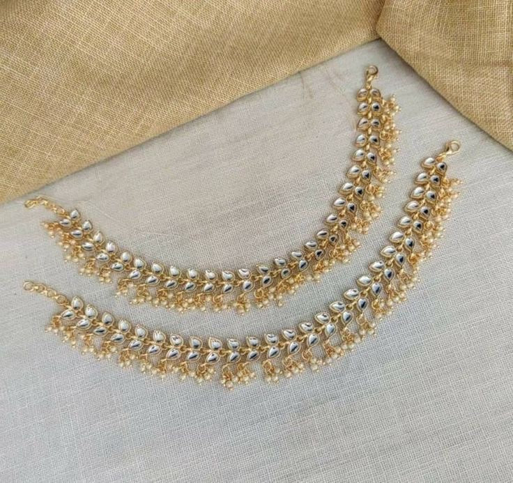 Premium Elegant Kundan Payal – Classic Beauty, Timeless Vibe - Fairyfixofficial