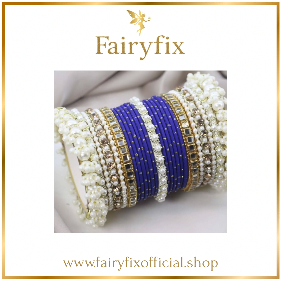 Moti Sitara Bangles Set