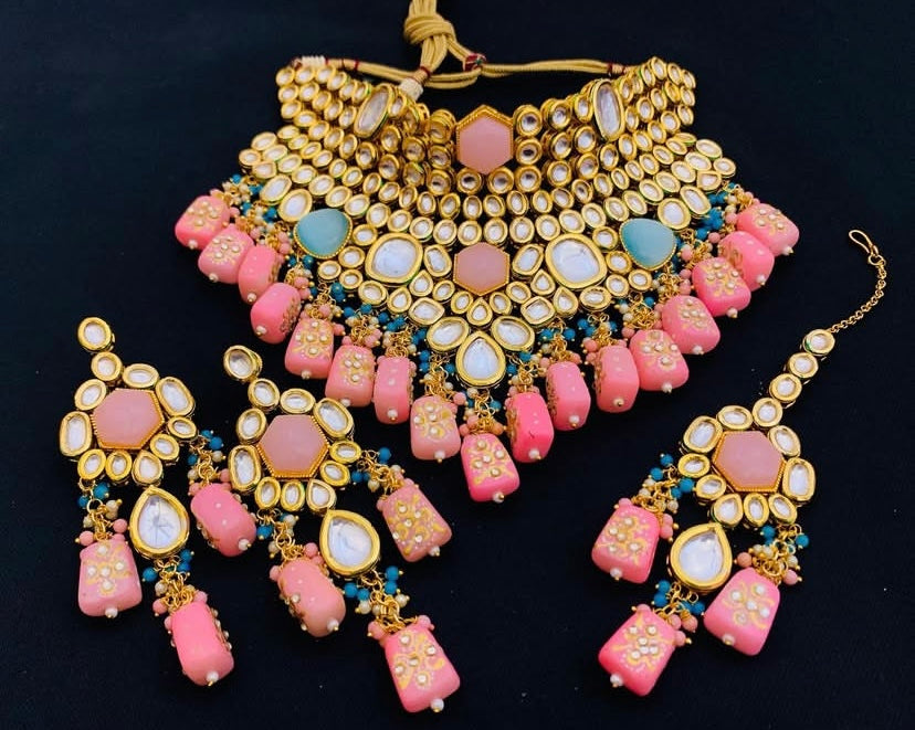 Premium Choker Set with Real Stones - Fairyfixofficial