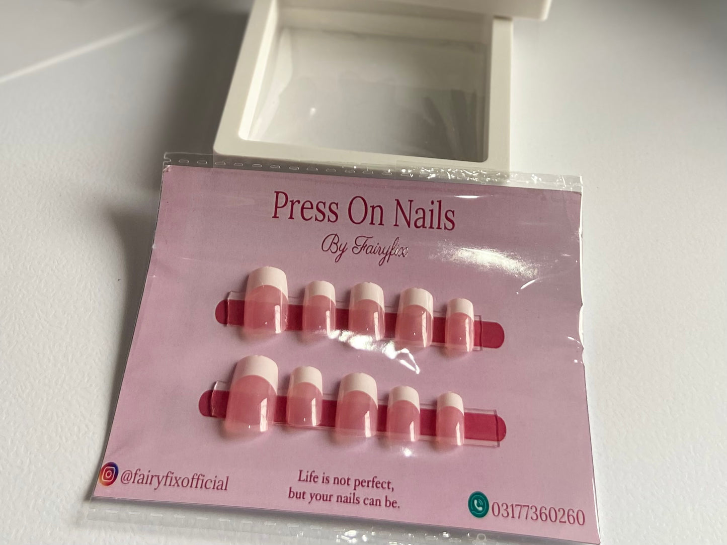 Premium French Tips Nails – Long-Lasting, Press On Salon-Style Glam at Home - Fairyfixofficial