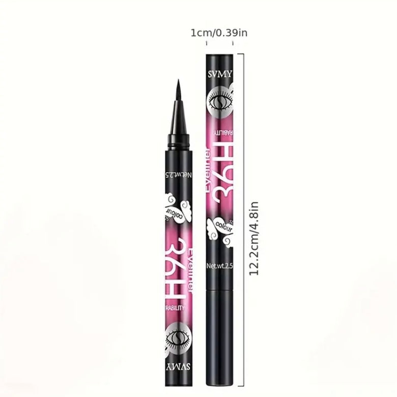 Extra Slim Black Liquid Eyeliner, Waterproof Long-wearing Long Lasting Liquid Eyeliner - Fairyfixofficial