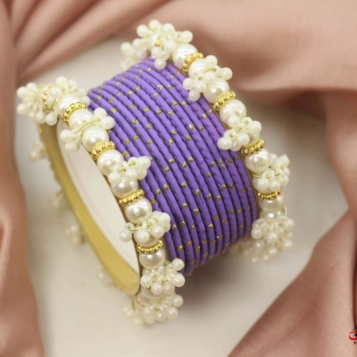 Fancy Zari Bangles choorian ✨|Gajra Kara Set - Fairyfixofficial