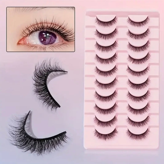 Natural Thick False Eyelashes – Effortlessly Glamorous - Fairyfixofficial