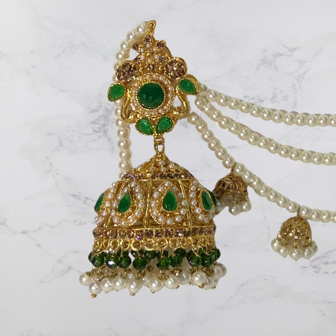 Premium Desi Jhumka with beautiful Saharay | Trendy Timeless Statement - Fairyfixofficial