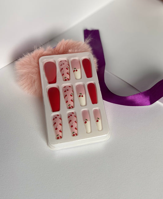 Imported Printed Pattern Funky Korean Nails – Long-Lasting, Salon-Style Glam at Home - Fairyfixofficial