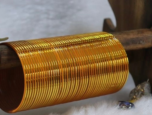 Plain metal Bangles choorian ✨| Three Dozen in each set🫶🏻 | Gajra kara - Fairyfixofficial