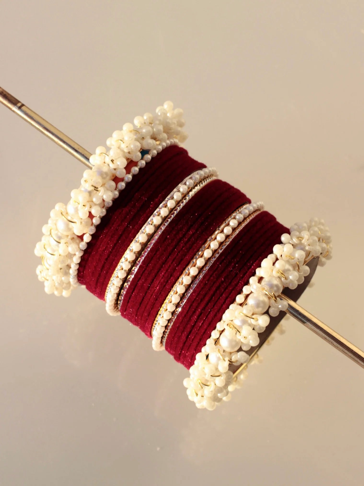Noor-Moti Bangles l with 2 Gajra Kara’s 2 Dozen choorian set - Fairyfixofficial