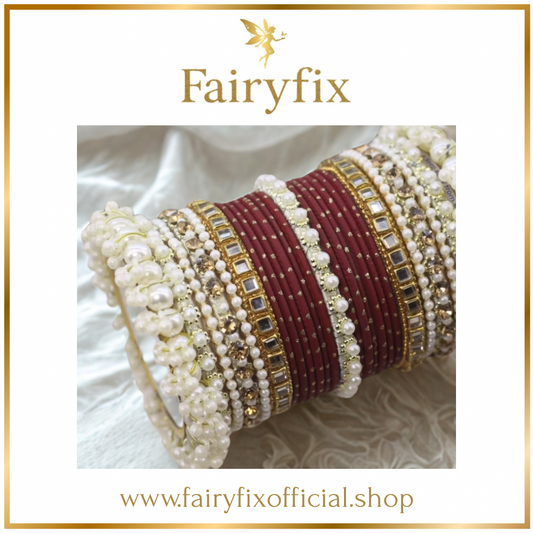 Moti Sitara Bangles Set
