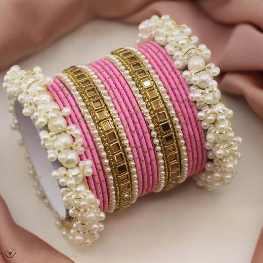Indian Bangles choorian with Golden Kara✨| Two Dozen in each set🫶🏻 - Fairyfixofficial