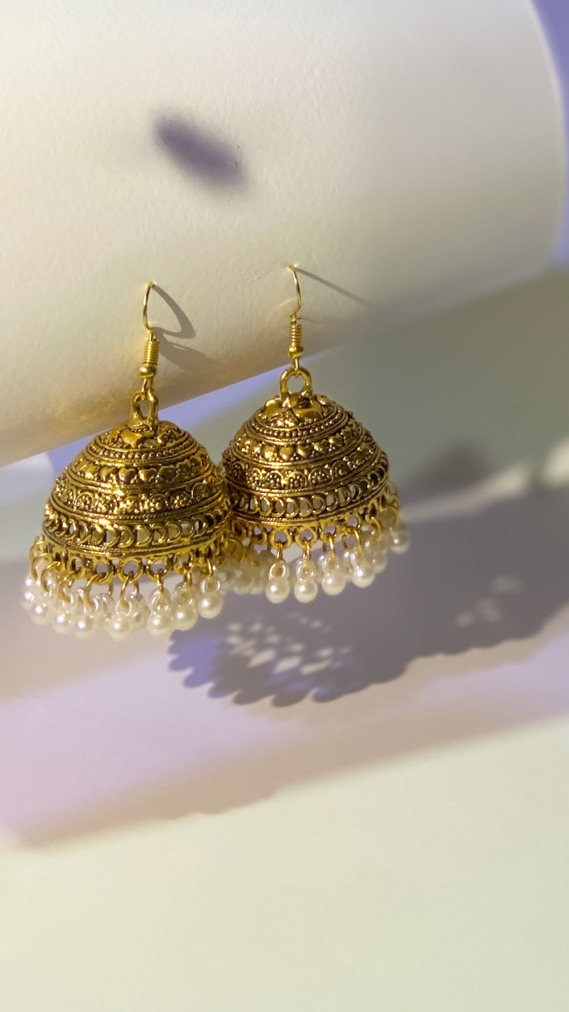 Golden Jhumki| Trendy & Timeless - Fairyfixofficial