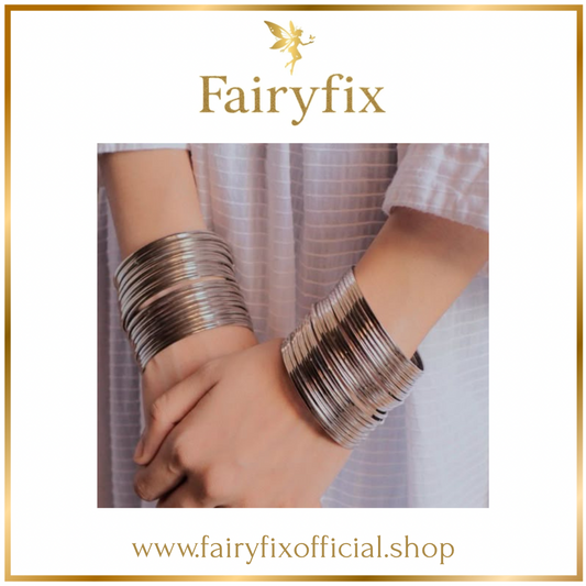 Plain Metal Silver Bangles choorian ✨|2 dozen🫶🏻 - Fairyfixofficial