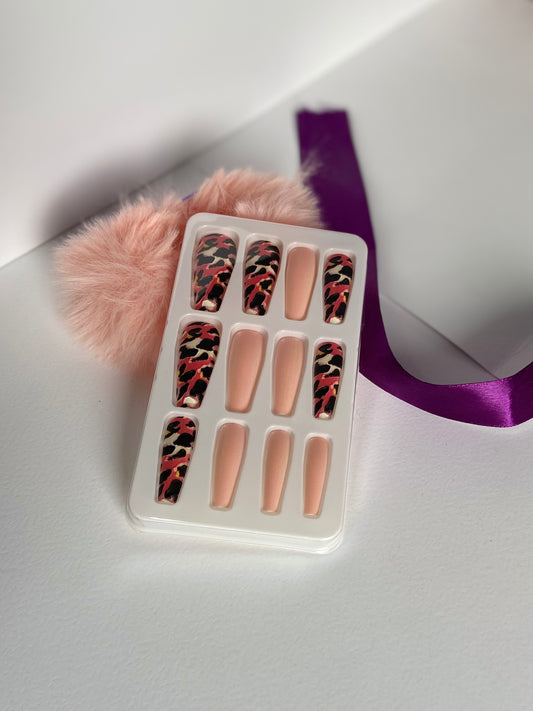 Imported Printed Pattern Funky Korean Nails – Long-Lasting, Salon-Style Glam at Home - Fairyfixofficial