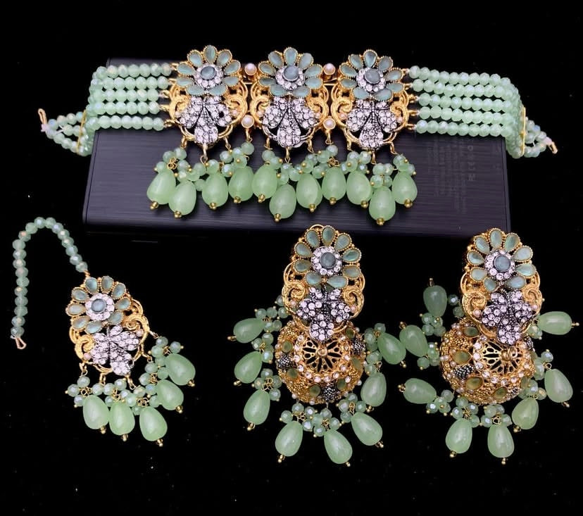 Royal Radiance – Premium Chakar Set with Real Stones - Fairyfixofficial