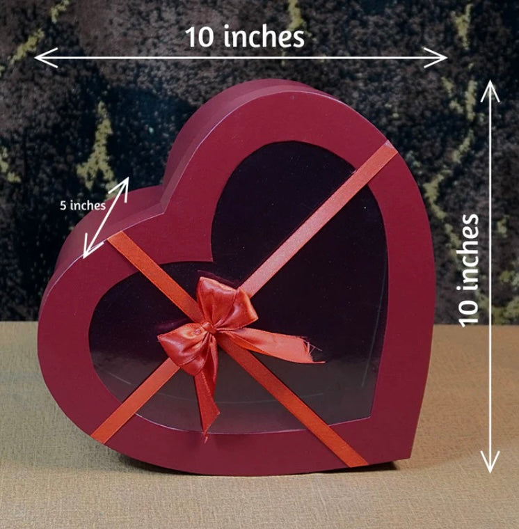 Heart Transparent Cap Gift Boxes | Customise option is available - Fairyfixofficial