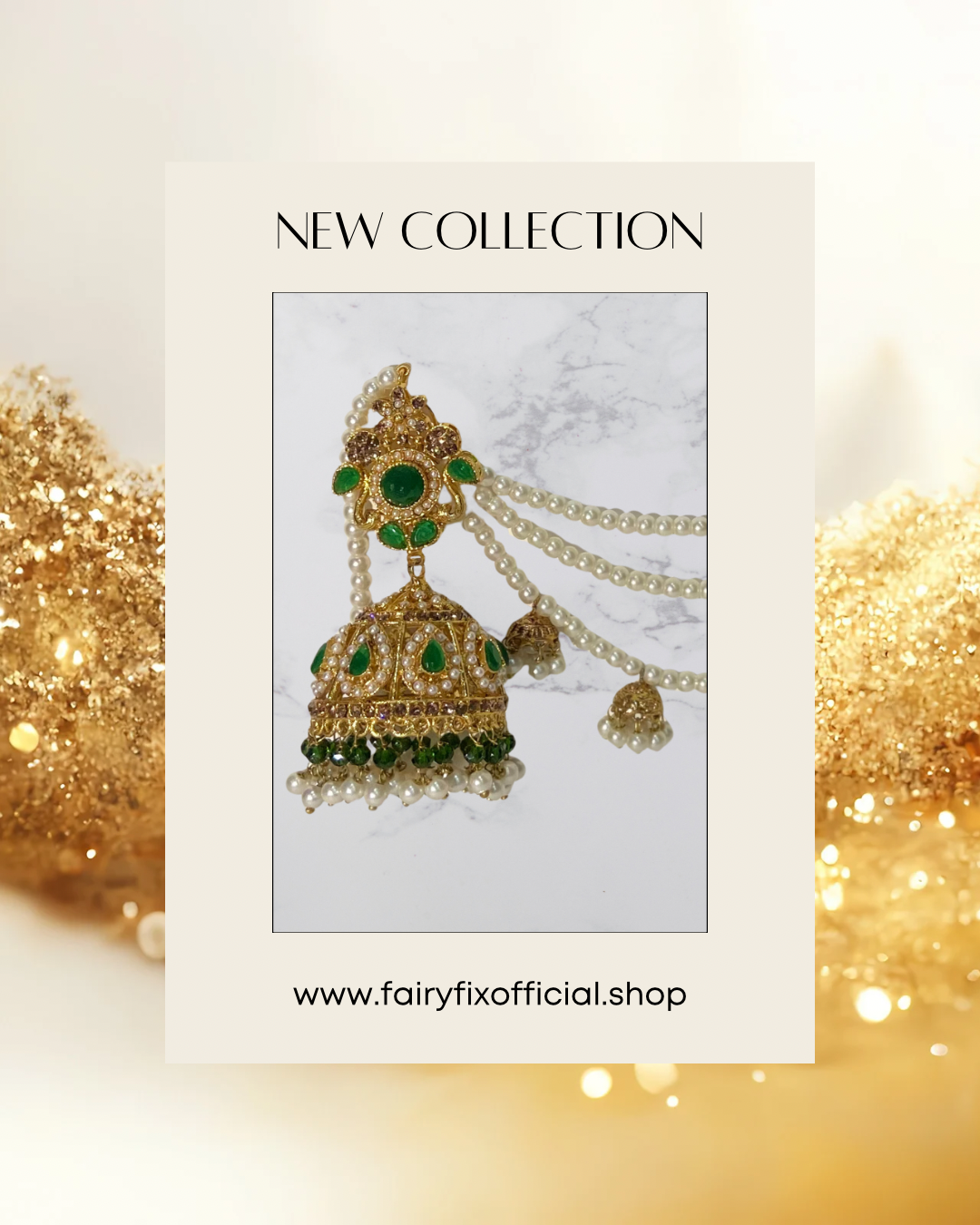 Premium Desi Jhumka with beautiful Saharay | Trendy Timeless Statement - Fairyfixofficial