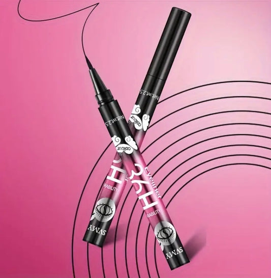 Extra Slim Black Liquid Eyeliner, Waterproof Long-wearing Long Lasting Liquid Eyeliner - Fairyfixofficial