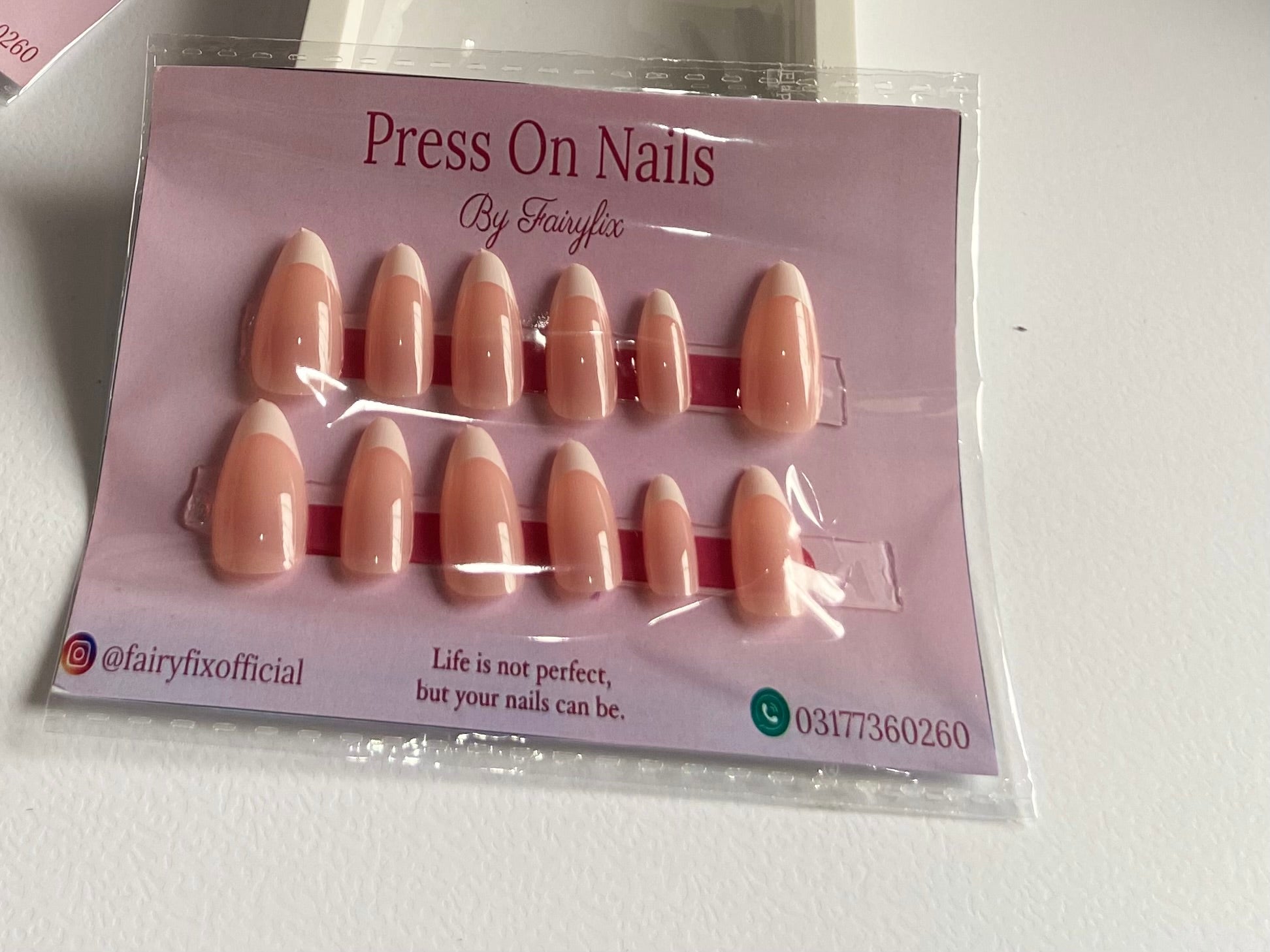 Premium Imported French Tips Nails – Long-Lasting, Salon-Style Glam at Home - Fairyfixofficial