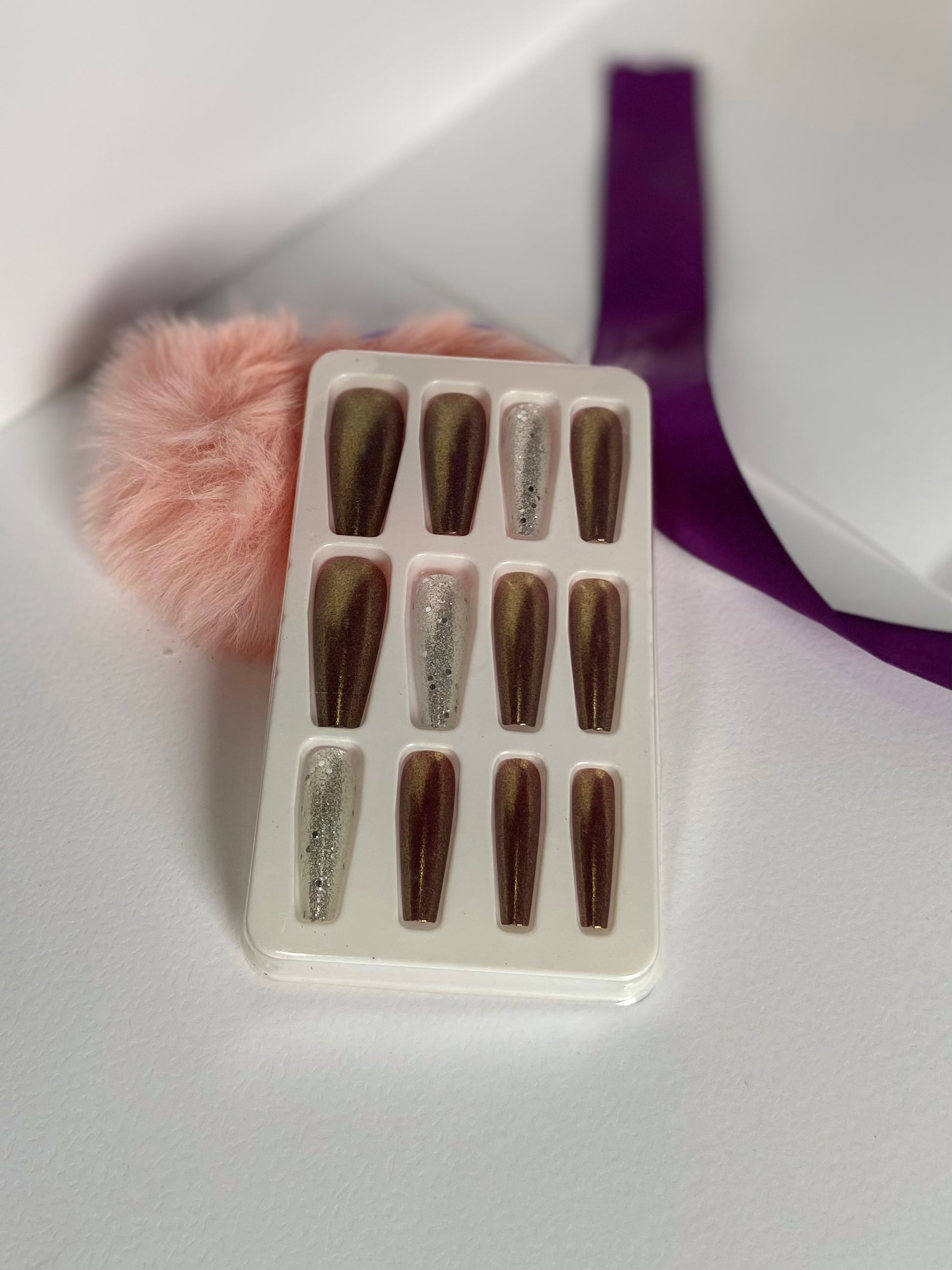 Imported Matte with Shinning Nails Combo – Long-Lasting, Salon-Style Glam at Home - Fairyfixofficial