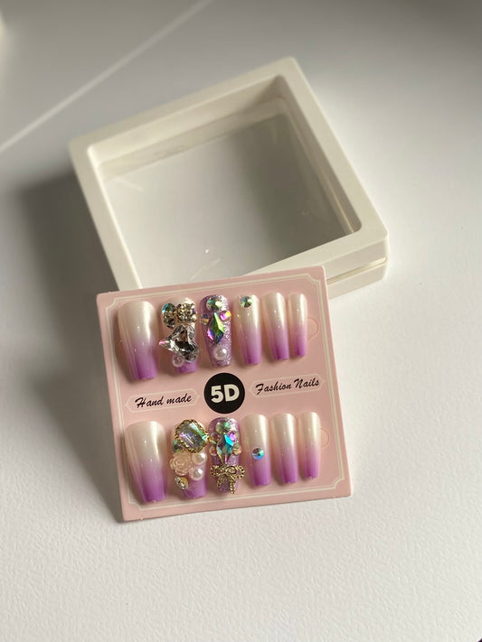 Premium 5D Acrylic Nails – Long-Lasting, Salon-Style Glam at Home - Fairyfixofficial