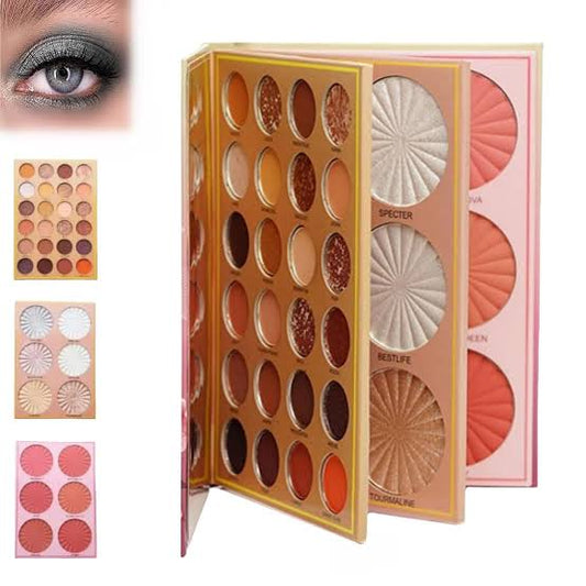All-in-One Makeup Book Kit – Viral Beauty Essential | Full Glam on Every Page - Fairyfixofficial