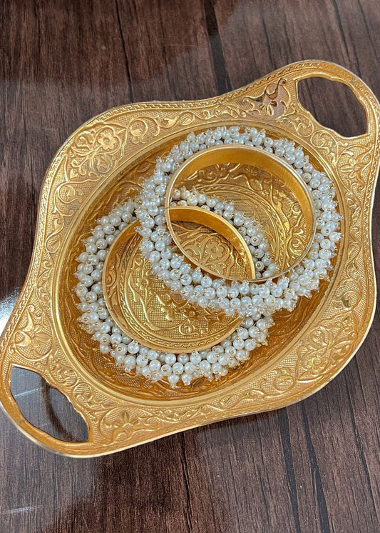 White Pearl Gajra Kara
