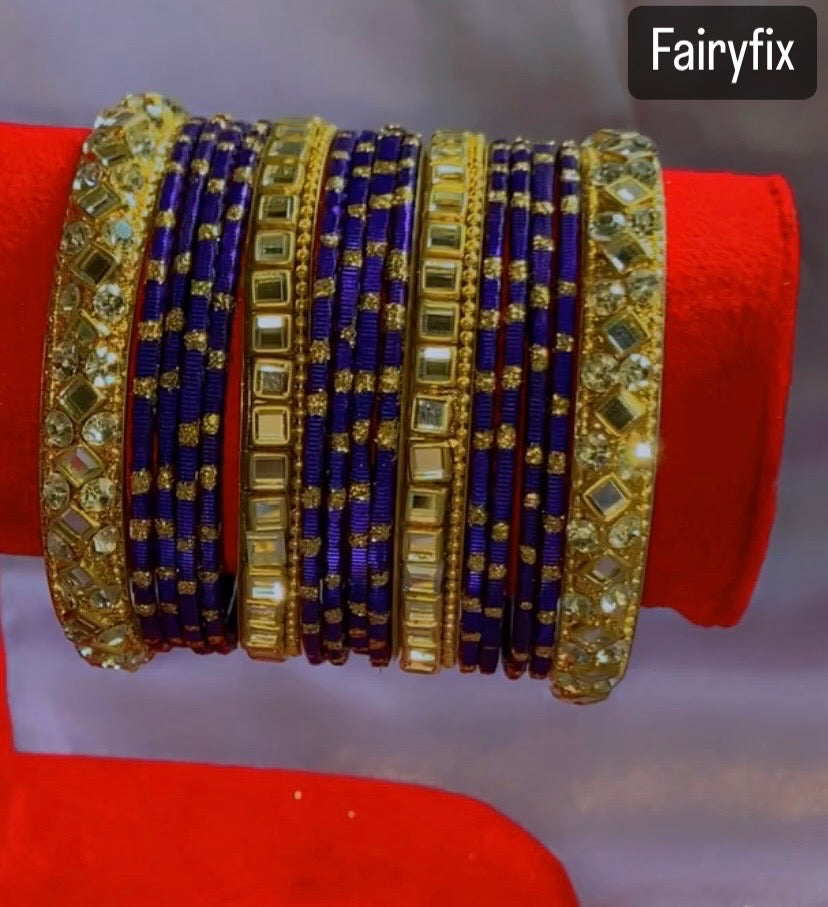 Bangles choorian with Golden Kara✨| Two Dozen in each set🫶🏻 - Fairyfixofficial