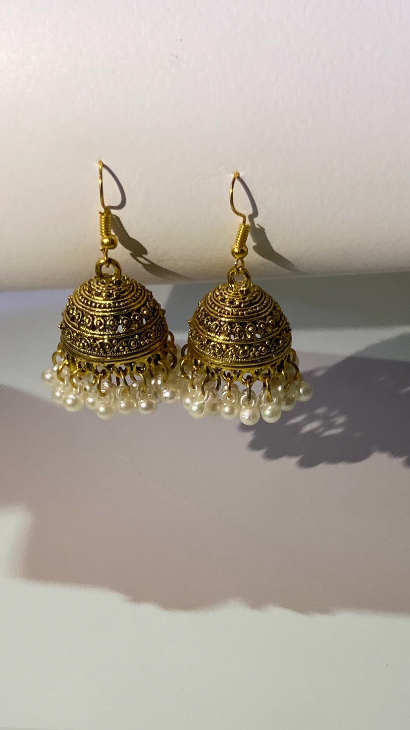 Golden Jhumki| Trendy & Timeless (small) - Fairyfixofficial