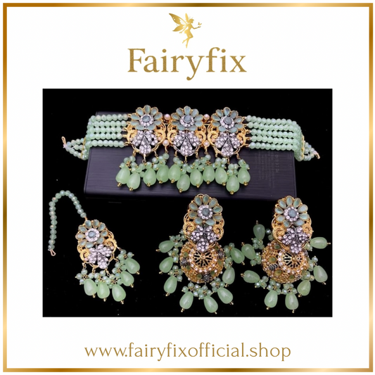 Royal Radiance – Premium Chakar Set with Real Stones - Fairyfixofficial
