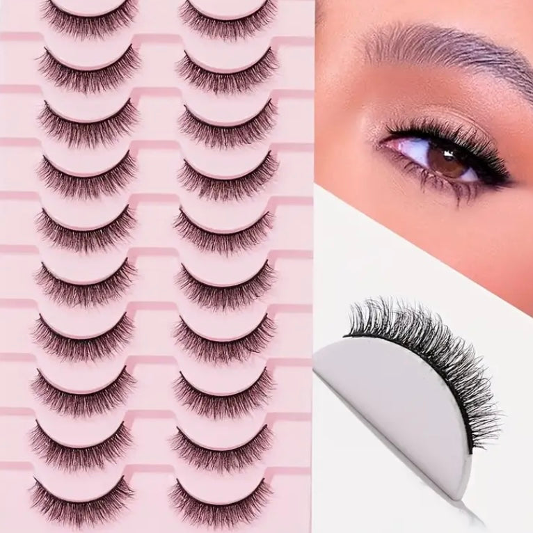 Natural Thick False Eyelashes – Effortlessly Glamorous - Fairyfixofficial