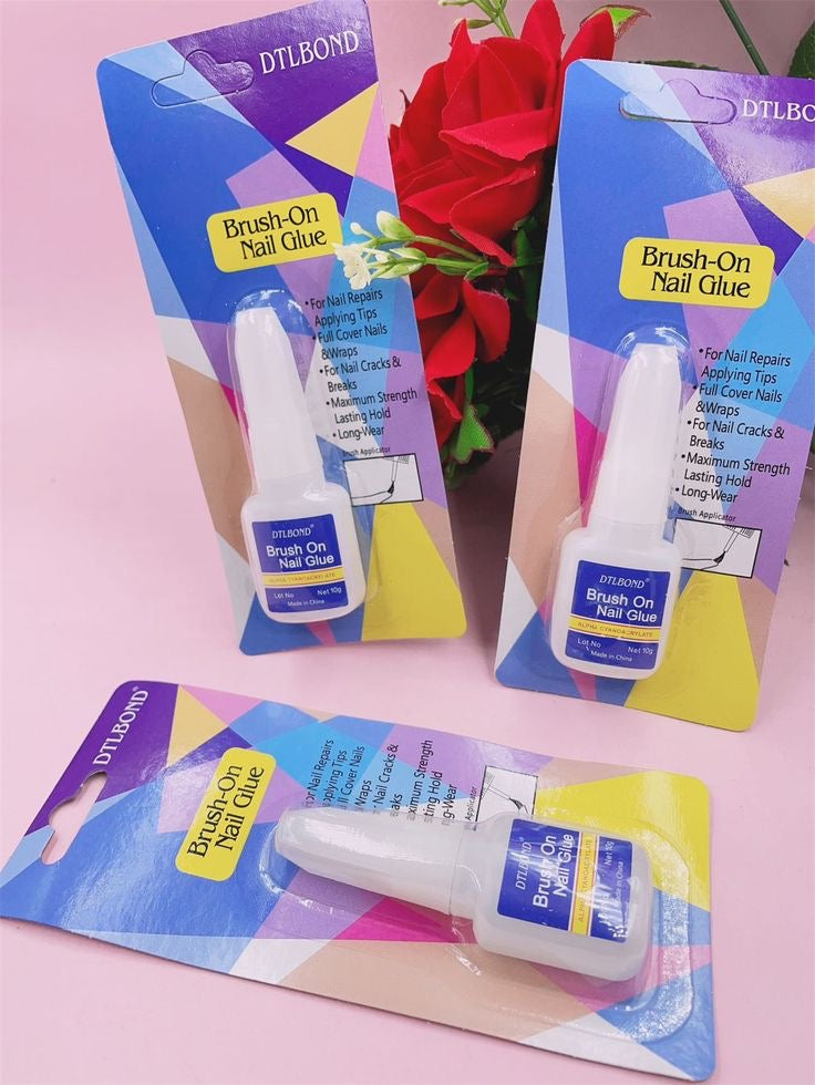 8g Super Strong Gel Nail Glue - Clear, Waterproof, Formaldehyde-Free Adhesive for Press-Ons & Acrylic Nails, Easy Application - Fairyfixofficial