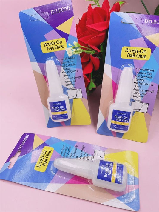 8g Super Strong Gel Nail Glue - Clear, Waterproof, Formaldehyde-Free Adhesive for Press-Ons & Acrylic Nails, Easy Application - Fairyfixofficial