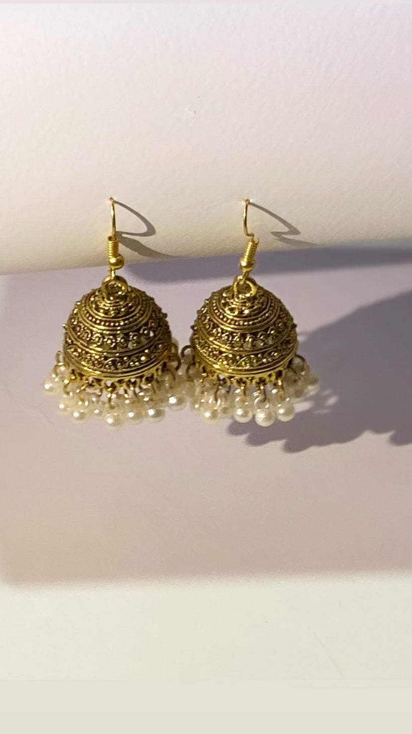 Golden Jhumki| Trendy & Timeless (small) - Fairyfixofficial