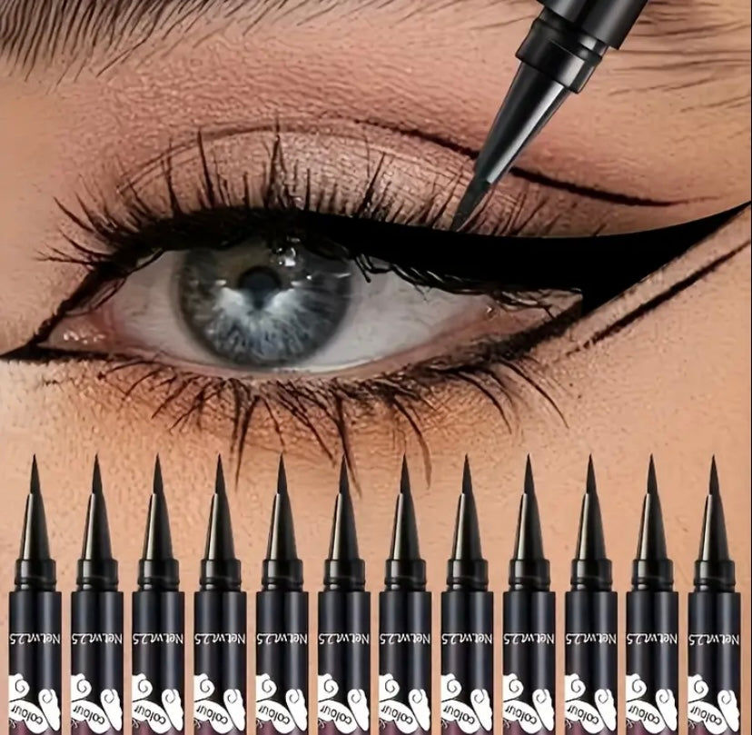 Extra Slim Black Liquid Eyeliner, Waterproof Long-wearing Long Lasting Liquid Eyeliner - Fairyfixofficial