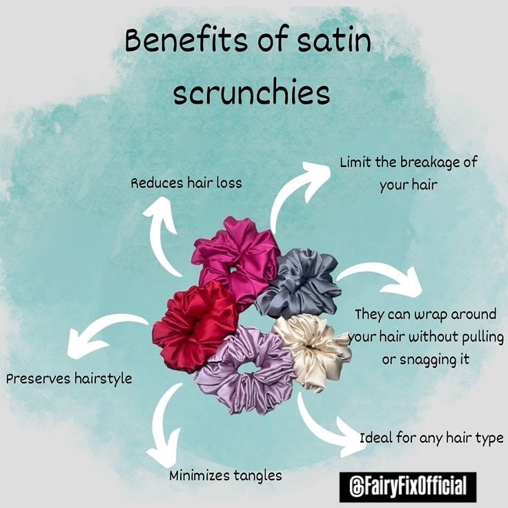 Cute & Stylish Silk Scrunchie – Soft, Gentle & Elegant Hair Essential - Fairyfixofficial