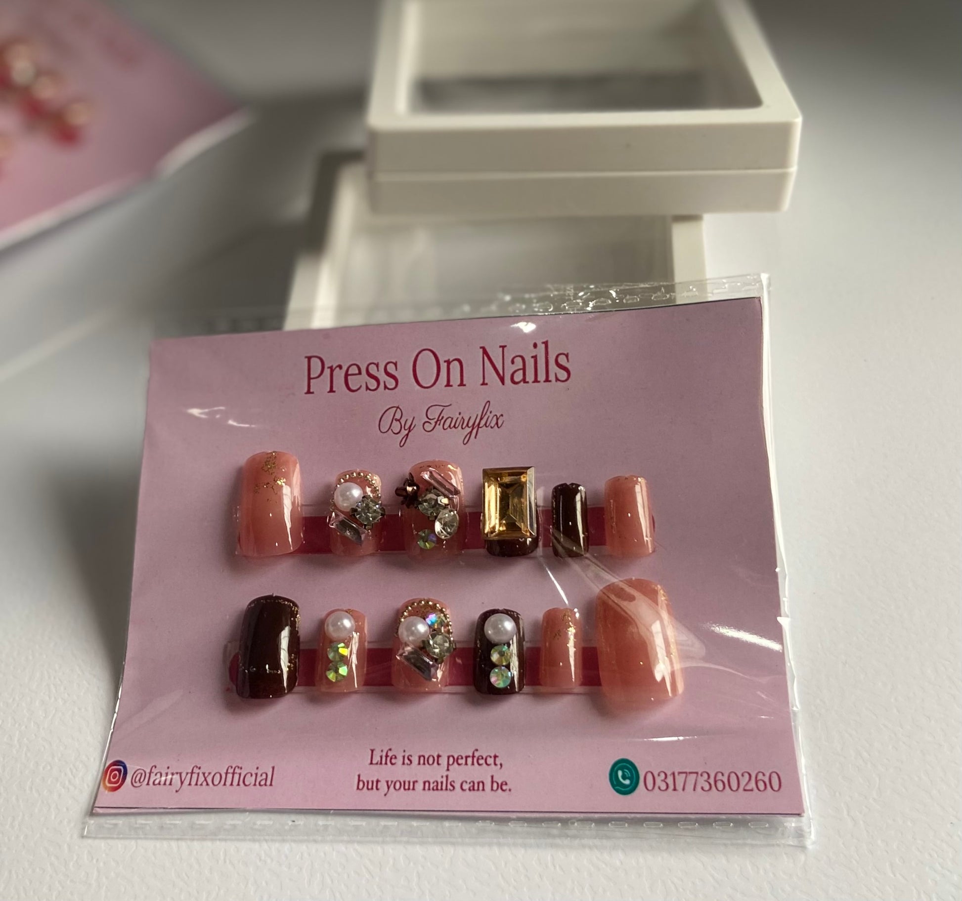 Imported Luxury Acrylic Nails – Long-Lasting, Salon-Style Glam at Home - Fairyfixofficial