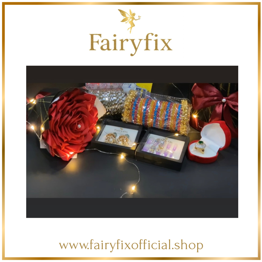 Jewellery Gift Hamper with Silk Rose