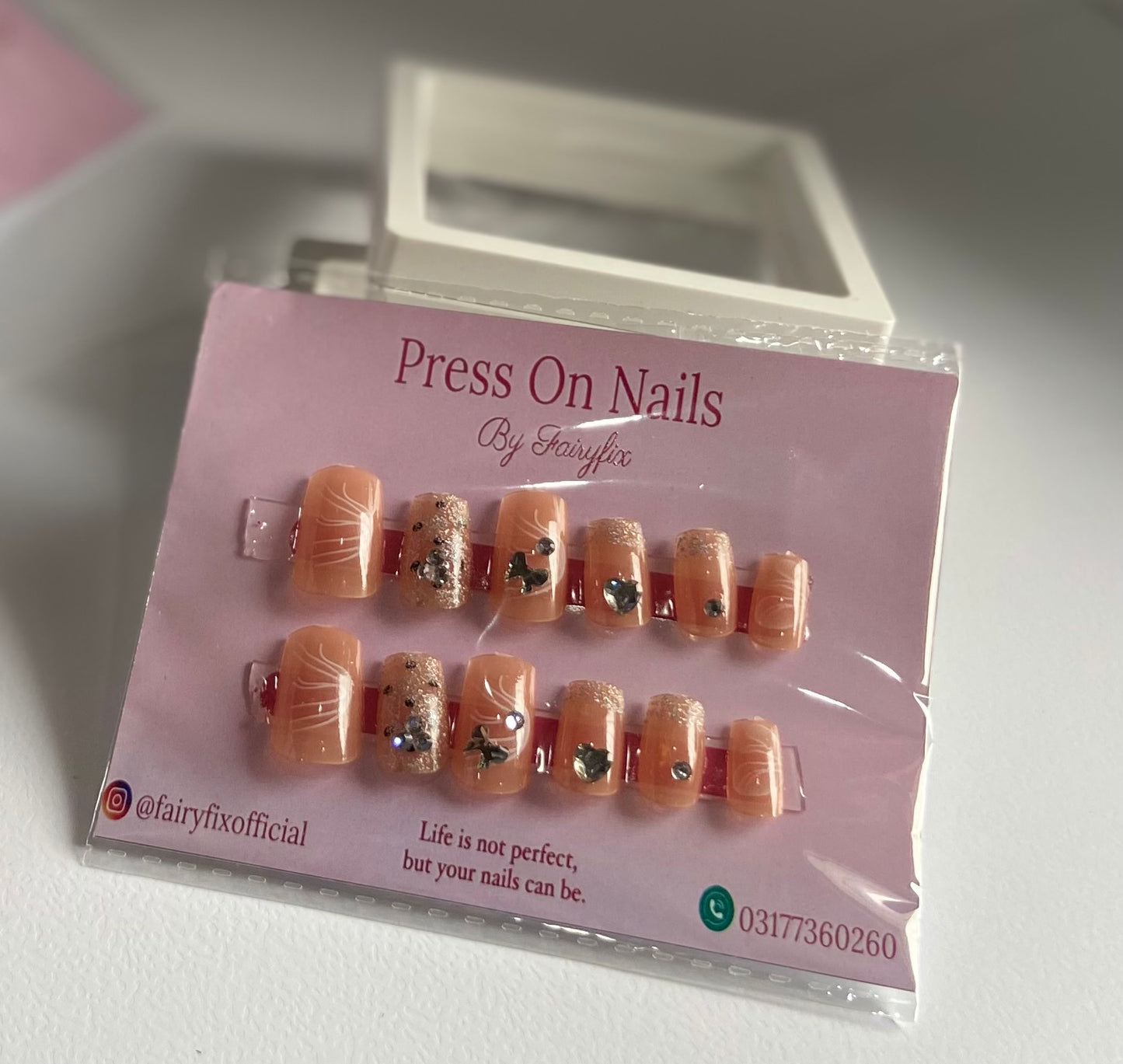 Imported Luxury Acrylic Nails – Long-Lasting, Salon-Style Glam at Home - Fairyfixofficial
