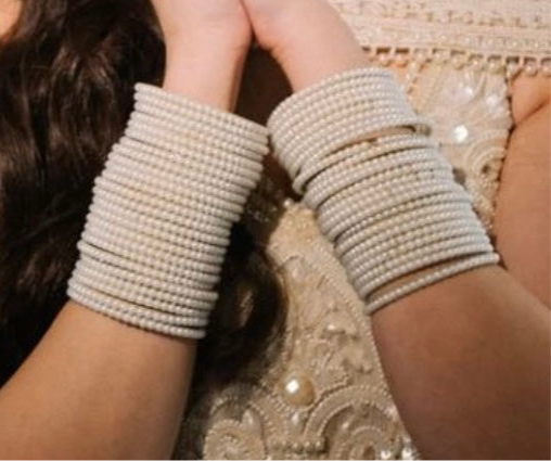 White Pearl Bangles | 2 Dozen - Fairyfixofficial