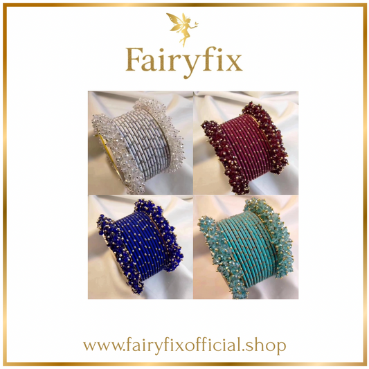 Sitara Bangles Set ✨with Crystal Kara