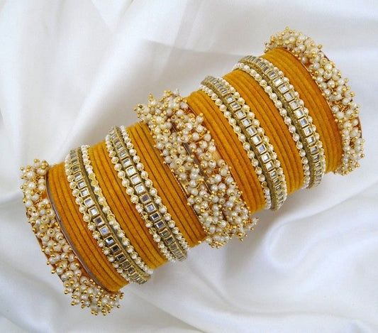 Haldi Bangles Set ✨