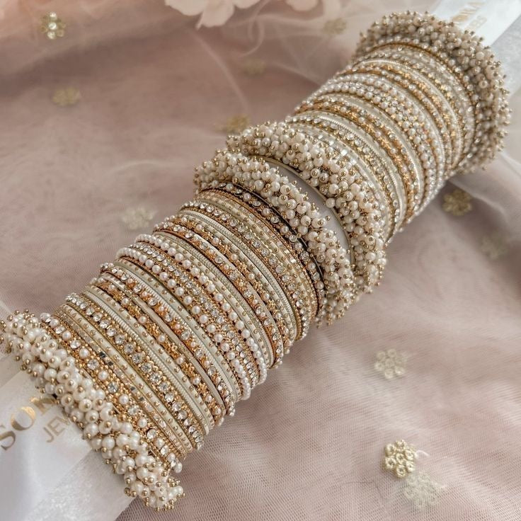 Fancy Bangles choorian ✨|Gajra Kara Set - Fairyfixofficial