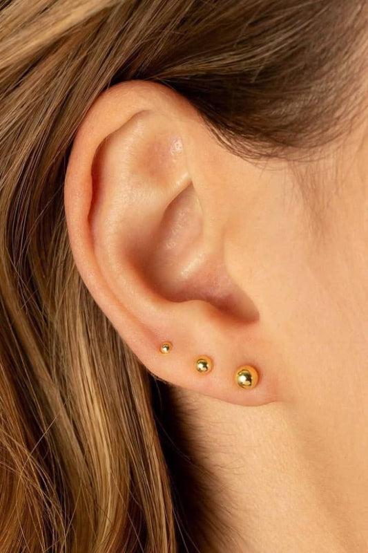 Simple Round Ball Earings – Elegant, Lightweight & Timeless for Girls - Fairyfixofficial