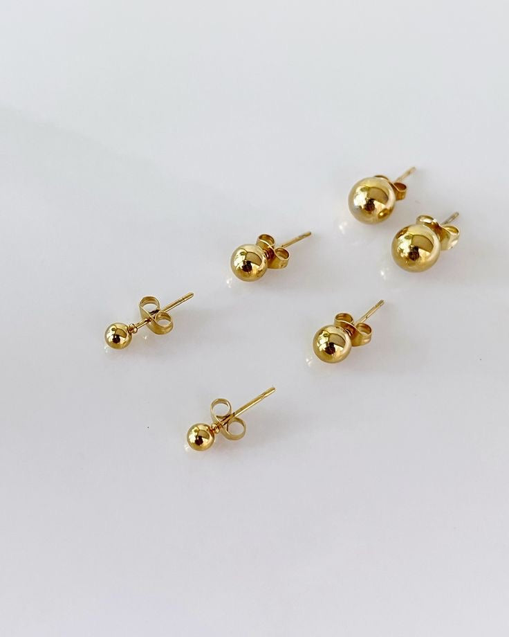 Simple Round Ball Earings – Elegant, Lightweight & Timeless for Girls - Fairyfixofficial
