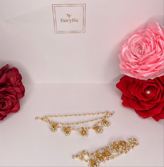 Elegant Saharay For Jhumka’s— Traditional Elegance with a Modern Twist - Fairyfixofficial